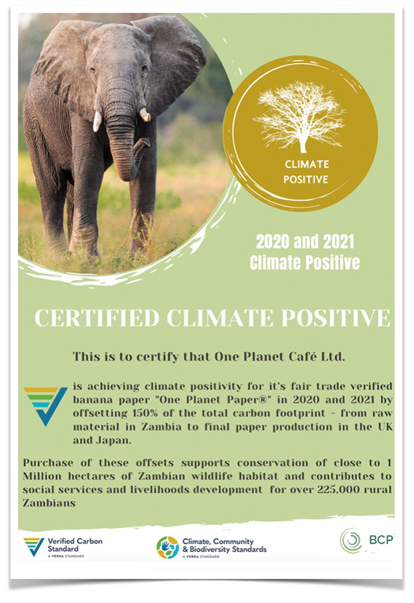 CERTIFIED CLIMATE POSITIVE